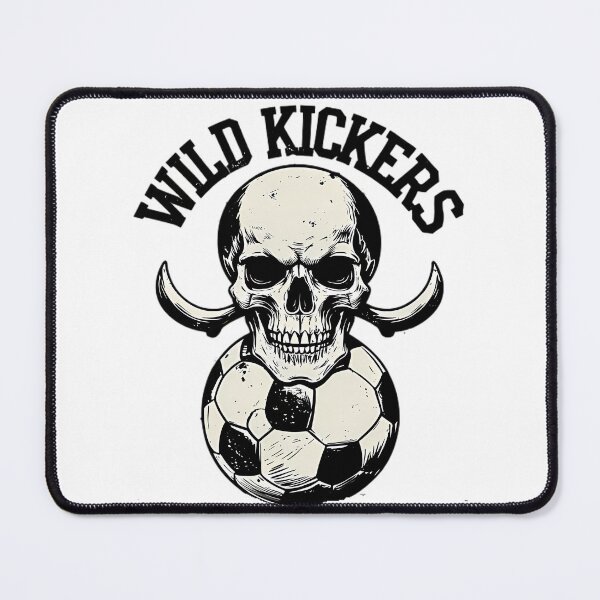 Item preview, Wild Kickers Skull Soccer Ball Emblem designed and sold by Structure-Blue.