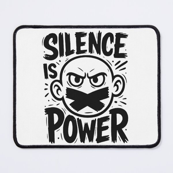 Item preview, Silence Is Power Censored Face Tape Dark Urban Streetwear Graphic designed and sold by DesignArtist.ia.
