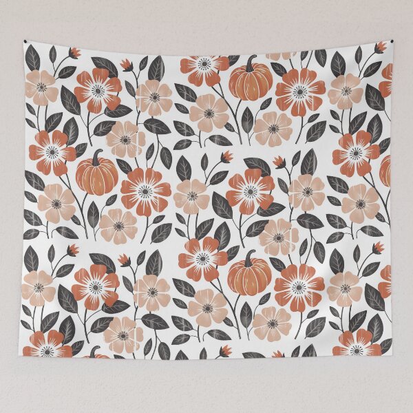 Item preview, Autumn Floral Pumpkin | Vintage Fall Flowers Aesthetic designed and sold by CraftEvo.