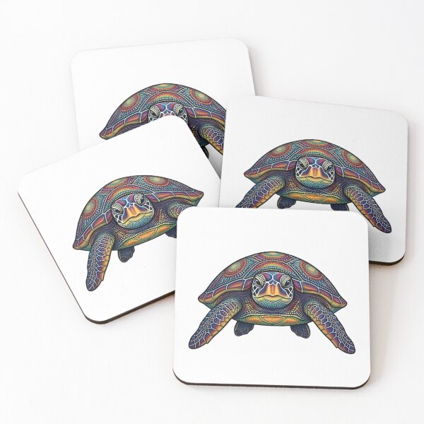 Item preview, Sea Turtle Portrait | Ocean Zentangle Art Collection designed and sold by Zaru Art Studio.