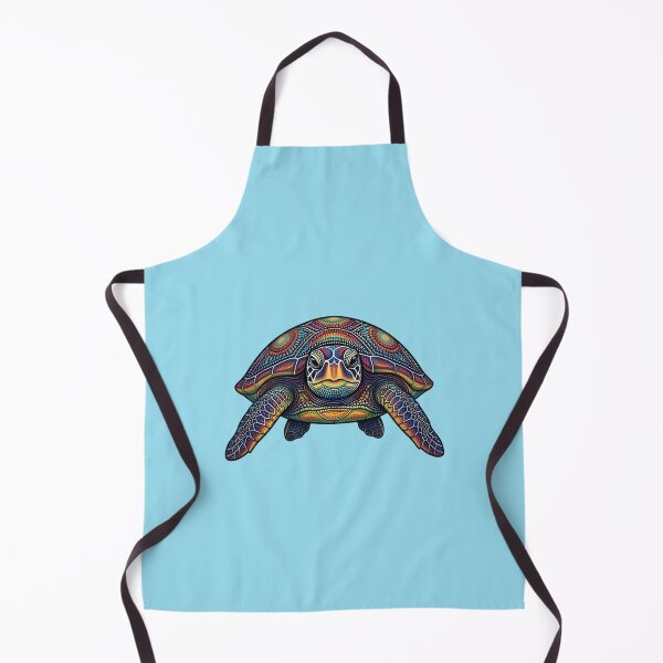 Item preview, Sea Turtle Portrait | Ocean Zentangle Art Collection designed and sold by Zaru Art Studio.