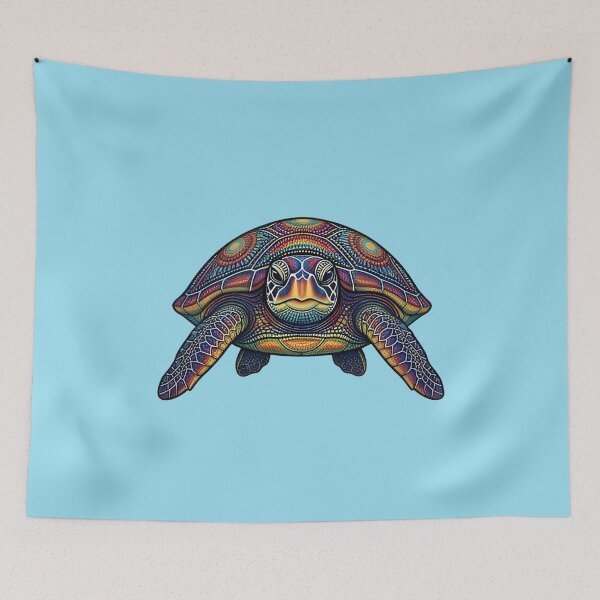 Item preview, Sea Turtle Portrait | Ocean Zentangle Art Collection designed and sold by Zaru Art Studio.