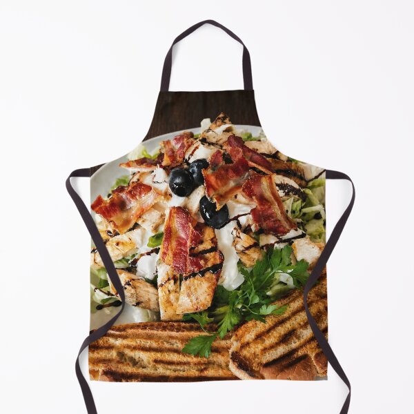 Item preview, Gourmet Chicken Caesar Salad Photo Print | Grilled Chicken Crisp Bacon Salad Canvas | Culinary Kitchen Wall Art | Restaurant Food Photography Print designed and sold by SergioMiklos.