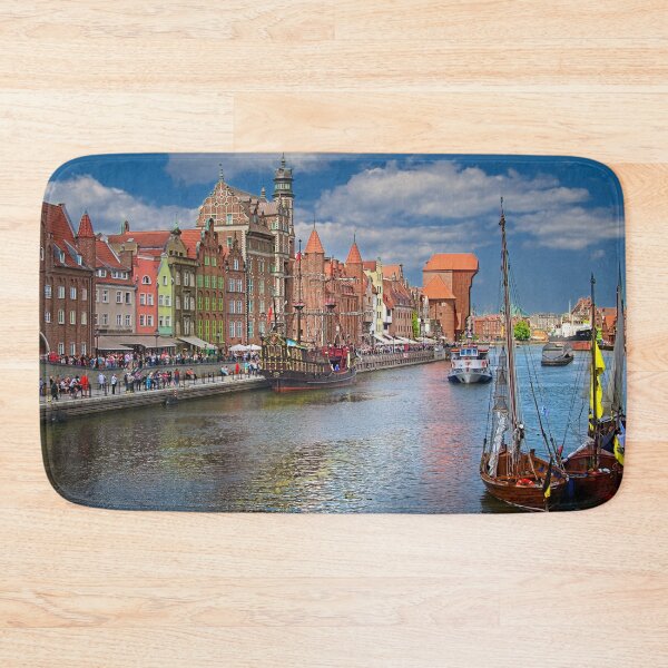 Item preview, Gdansk Poland River Embankment Cityscape designed and sold by Martyn R Arnold Fine Art Nature & Landscape Photography.