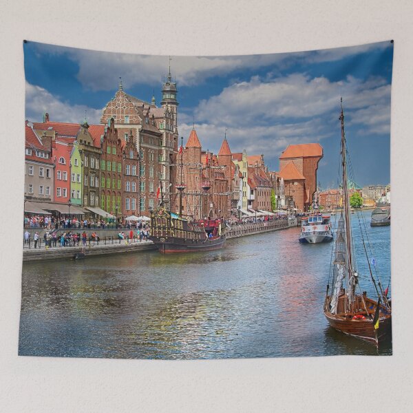 Item preview, Gdansk Poland River Embankment Cityscape designed and sold by Martyn R Arnold Fine Art Nature & Landscape Photography.