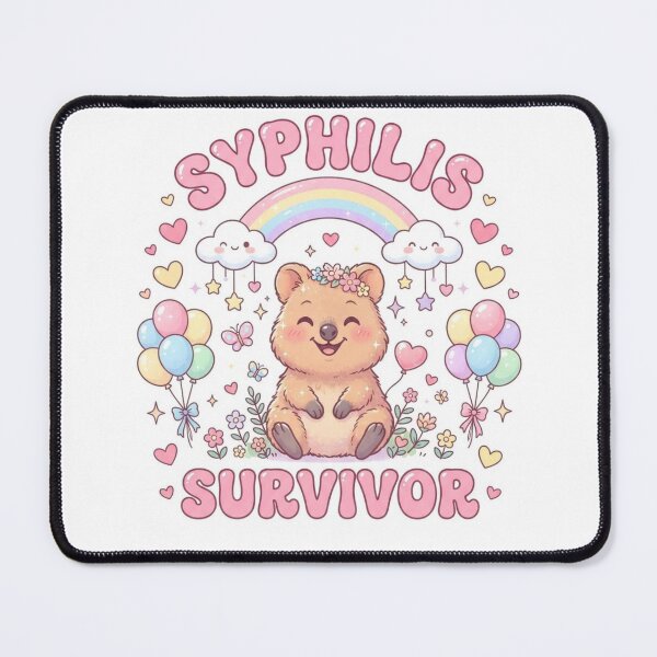 Item preview, Quokka Syphilis survivor funny gag adult humor novelty designed and sold by CheeseBlueprint.