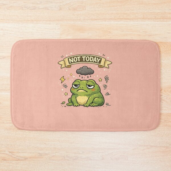 Item preview, Tired frog under its cloud designed and sold by Tiny-Chaos-Club.