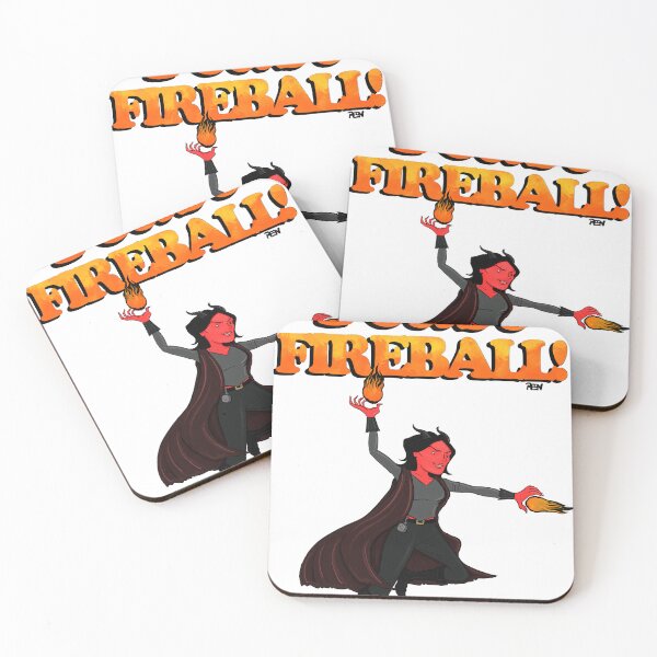 Item preview, D&D inspired original artwork fireball spell designed and sold by ItsPeon.