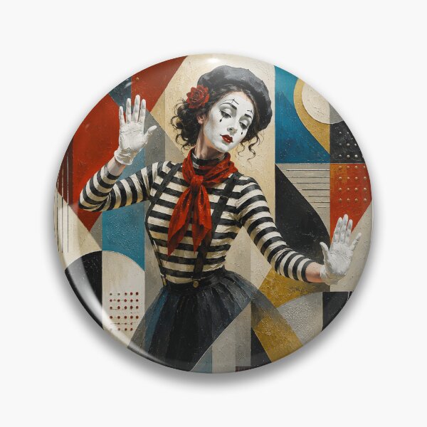 Item preview, Female mime performer painting. designed and sold by GalleryKauffeld.