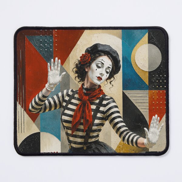 Item preview, Female mime performer painting. designed and sold by GalleryKauffeld.