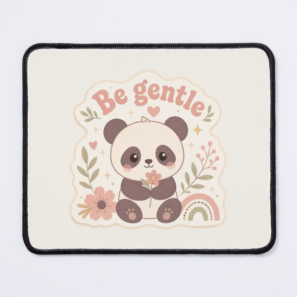 Item preview, Petal Panda – Be Gentle Motivational Sticker designed and sold by Cerys-GS.
