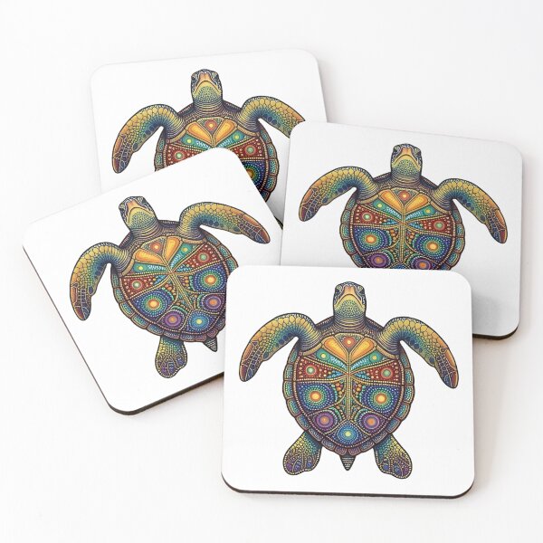 Item preview, Sea Turtle Mandala | Ocean Zentangle Art Collection designed and sold by Zaru Art Studio.