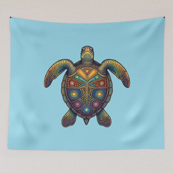 Item preview, Sea Turtle Mandala | Ocean Zentangle Art Collection designed and sold by Zaru Art Studio.