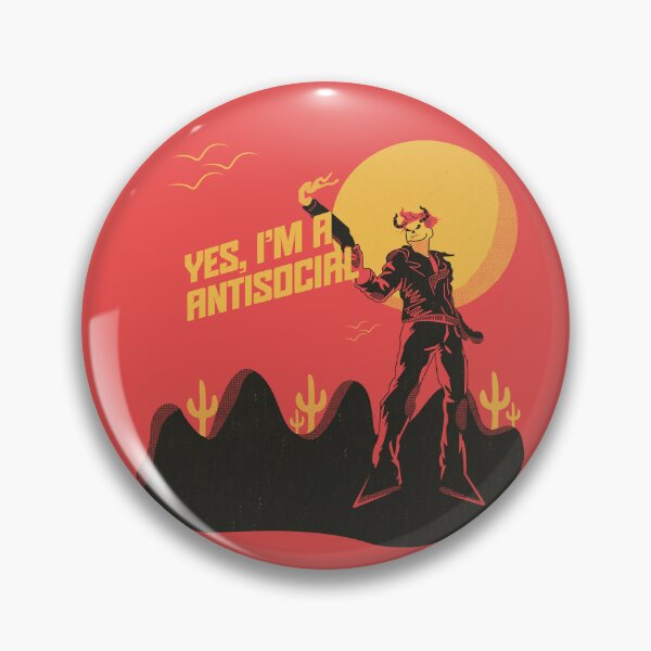 Item preview, Yes I'm Antisocial Dark Humor Illustration designed and sold by beboplab.