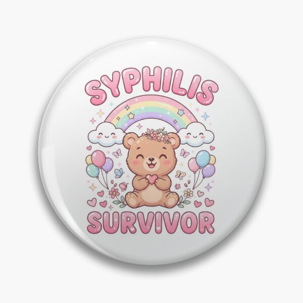 Item preview, Bear Syphilis survivor funny gag adult humor novelty  designed and sold by CheeseBlueprint.