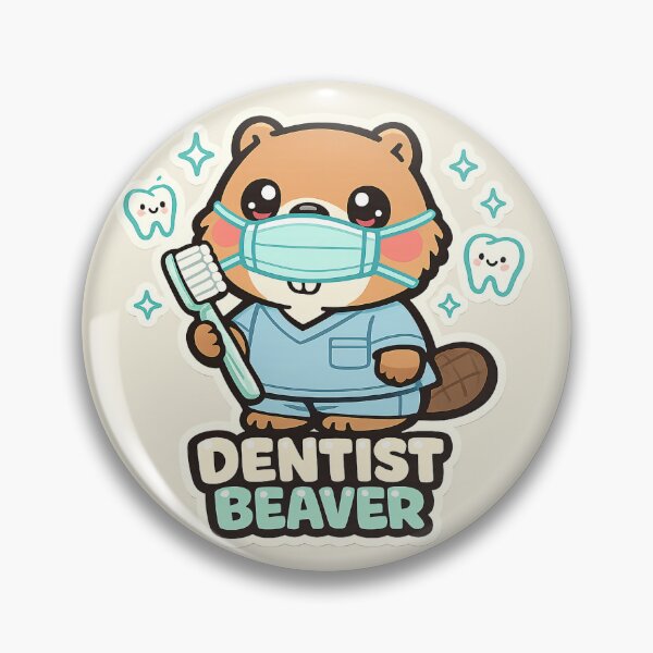 Item preview, Dentist Beaver Cute Kawaii Toothbrush – Dentist Gift Dental Hygienist Student designed and sold by SanaCreation13.