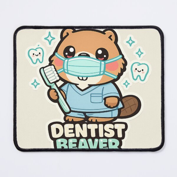 Item preview, Dentist Beaver Cute Kawaii Toothbrush – Dentist Gift Dental Hygienist Student designed and sold by SanaCreation13.