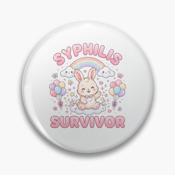 Item preview, Rabbit Syphilis survivor funny gag adult humor novelty  designed and sold by CheeseBlueprint.