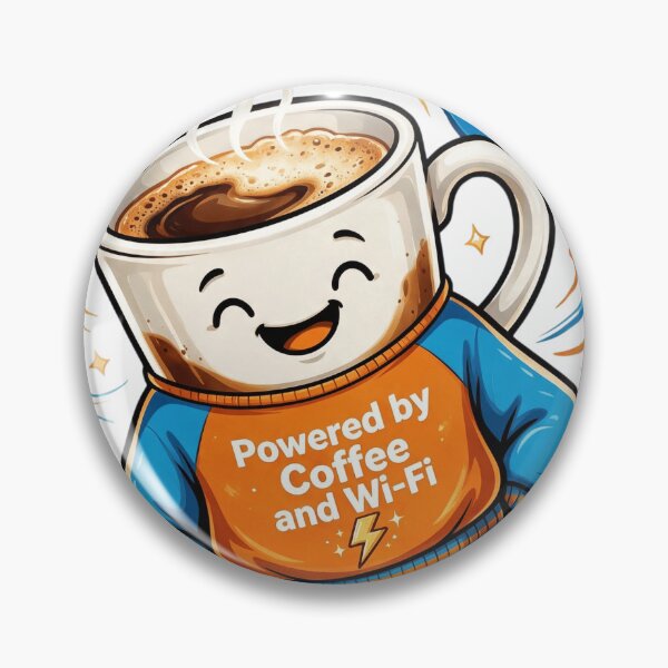 Item preview, Powered by Coffee and Wi-Fi designed and sold by DVerse Studio.