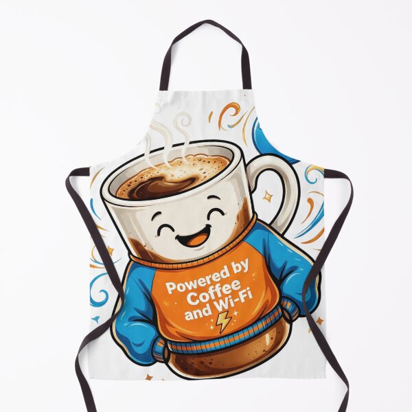 Item preview, Powered by Coffee and Wi-Fi designed and sold by DVerse Studio.