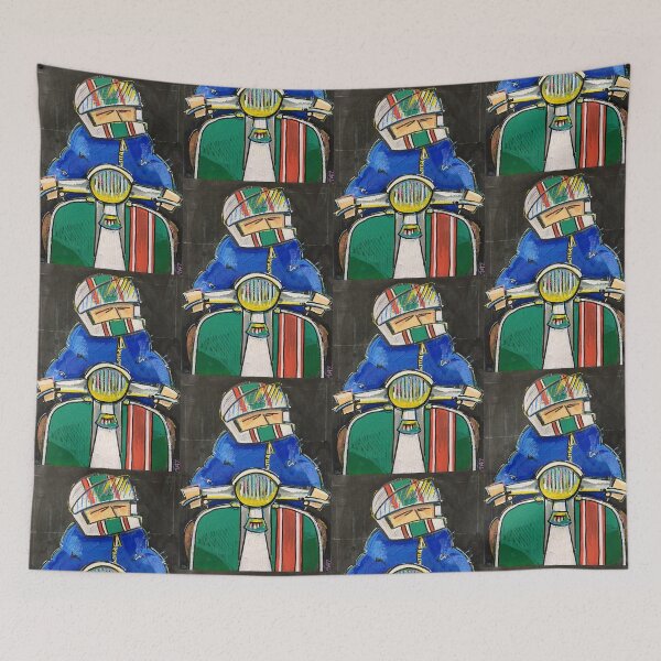 Item preview, Copy of Classic Scooter | Retro Scooter Riders | Scooterist, Retro Mod Inspired Art designed and sold by GWARTGB.