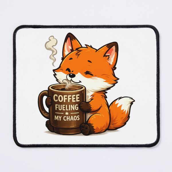 Item preview, Cute Coffee Lover Fox Design designed and sold by StyleBloomes.
