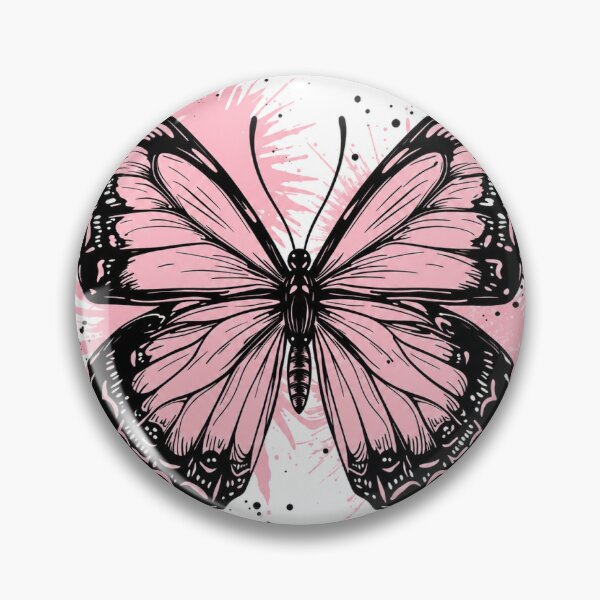 Item preview, Pink Butterfly Ink Paint Splatter Art designed and sold by Autumnn01.