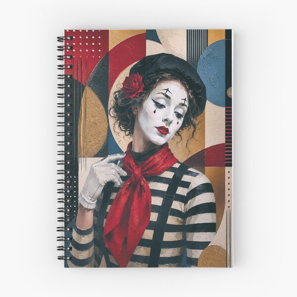 Item preview, Mime performer cubist painting. designed and sold by GalleryKauffeld.