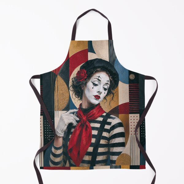 Item preview, Mime performer cubist painting. designed and sold by GalleryKauffeld.