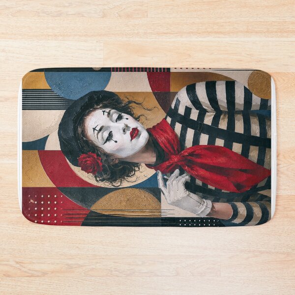 Item preview, Mime performer cubist painting. designed and sold by GalleryKauffeld.