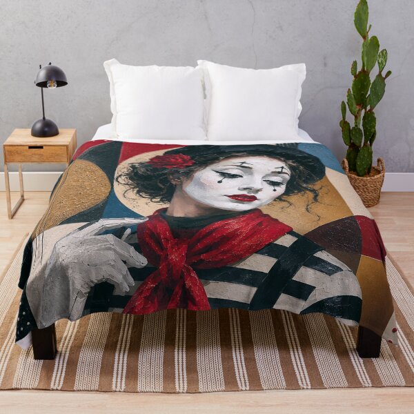 Item preview, Mime performer cubist painting. designed and sold by GalleryKauffeld.