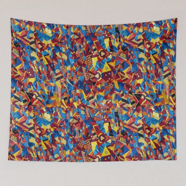 Item preview, Geometric color explosion mosaic designed and sold by Sigtrix.