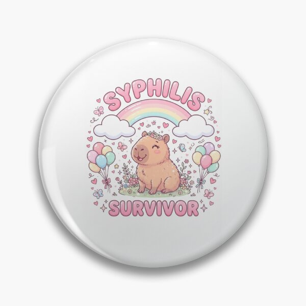 Item preview, Capybara Syphilis survivor funny gag adult humor novelty  designed and sold by CheeseBlueprint.