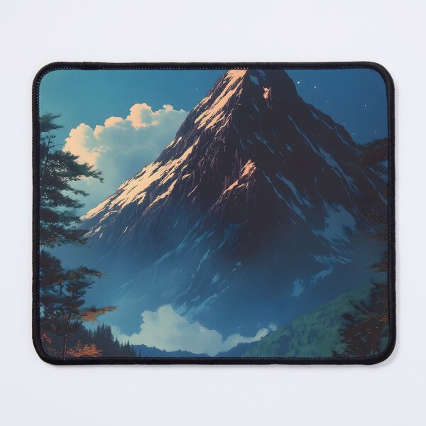 Item preview, Japanese Landscape Cozy Campsite Bonfire Mountain Forest Night designed and sold by mildaclairmo.