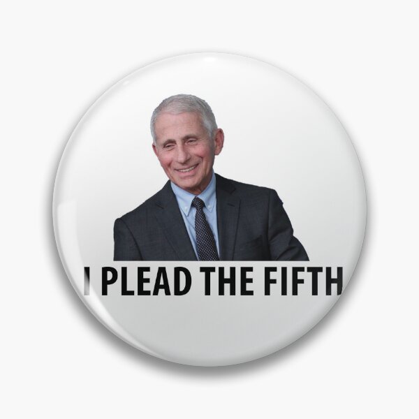 Item preview, Anthony Fauci- I Plead the Fifth | Funny Political Portrait Pop Culture Graphic designed and sold by DirtyGirlGraphics.