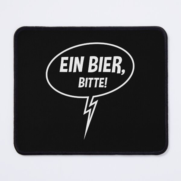 Item preview, One beer, please! (Speech bubble / Beer / Down White) designed and sold by MrFaulbaum.