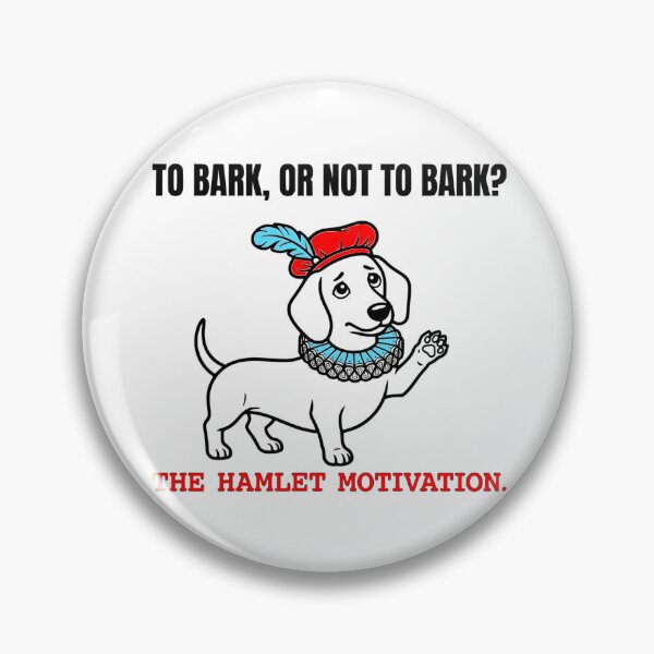 Item preview, To Bark Or Not To Bark Funny Dachshund Hamlet Theater Dog Art designed and sold by The Bold Line Studio.