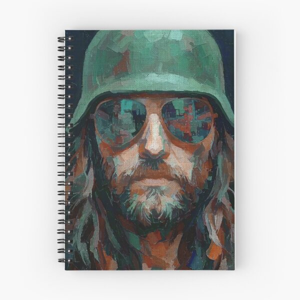 Item preview, Biker Portrait Impasto Oil Painting designed and sold by caracatita75.