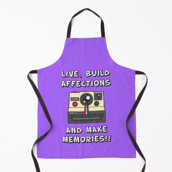 Item preview, Live Build Affections and Make Memories | Quote and Retro Polaroid Camera Art | Gift For Travelers and Photographers designed and sold by BuenoStudio.