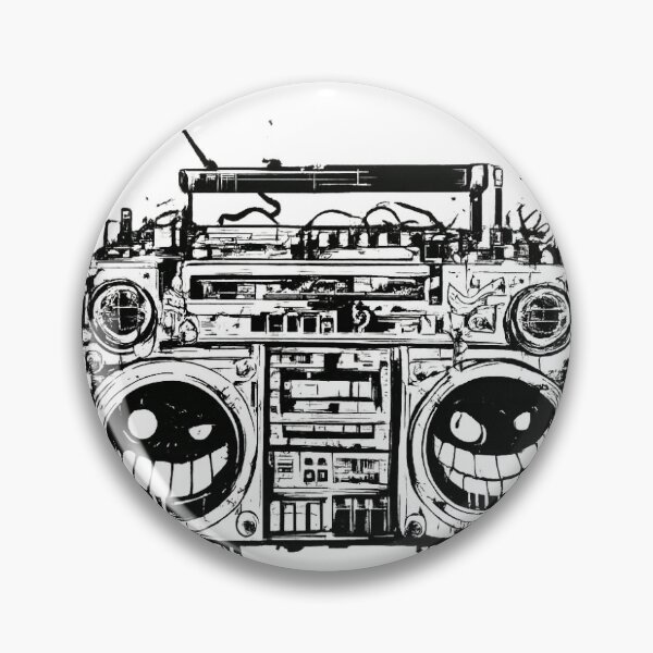 Item preview, Vintage Boombox Retro Music T-Shirt | Old School Cassette Radio Graphic designed and sold by Brandady.