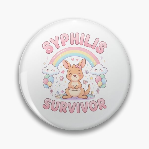 Item preview, Kangaroo Syphilis survivor funny gag adult humor novelty  designed and sold by CheeseBlueprint.