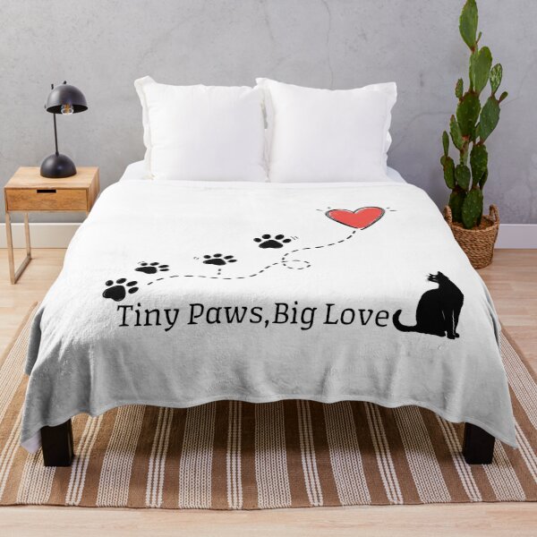 Item preview, Tiny Paws,Big Love-cute cat Paw print Design designed and sold by teeNova Wear.