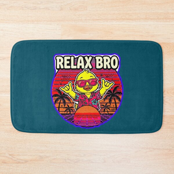 Item preview, Relax Bro | Duck Vintage Sunset Retro 80s designed and sold by AstronautMerch.