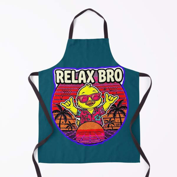 Item preview, Relax Bro | Duck Vintage Sunset Retro 80s designed and sold by AstronautMerch.