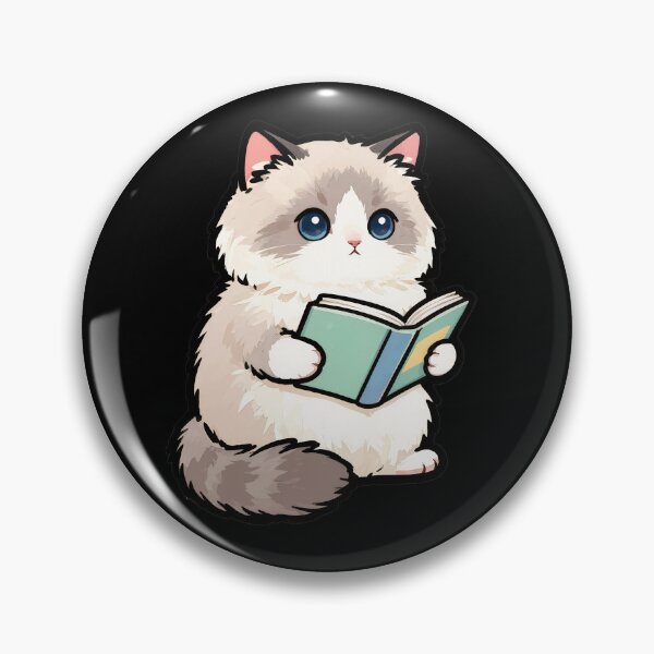 Artikelvorschau, Niedliche Katze mit Buch | Geschenk-T-Shirt für Bücherliebhaber entworfen und verkauft von Nuttajak.
