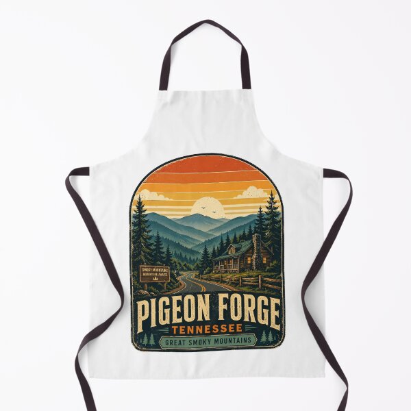 Item preview, Pigeon Forge Tennessee Vintage Retro Sunset Travel Poster | Smoky Mountains Cabin Design designed and sold by Globalcitytees.