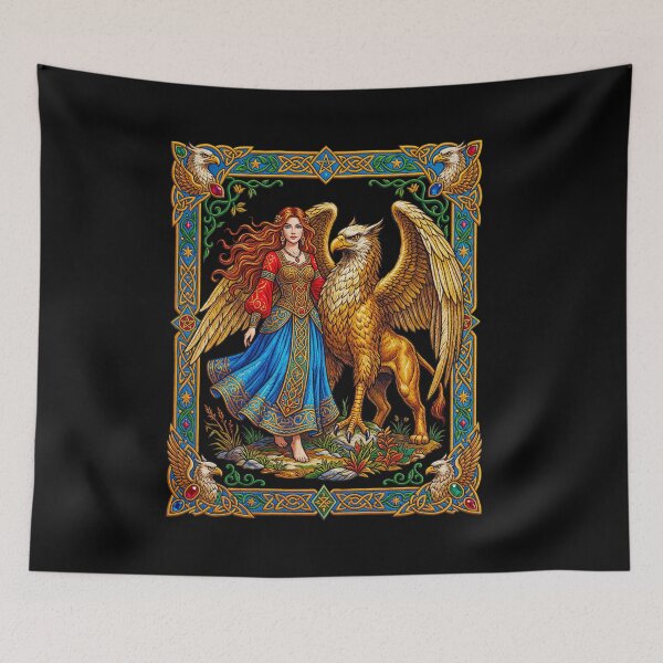 Item preview, Regal Griffin  goddess designed and sold by TeeARTHY.