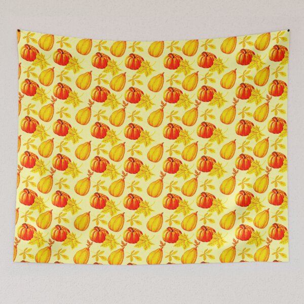Item preview, Pumpkins and Fall Leaves Pattern designed and sold by Vac1.