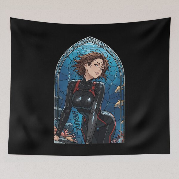 Item preview, Chisa Kotegawa Grand Blue Underwater Diving Window Pose designed and sold by mildaclairmo.