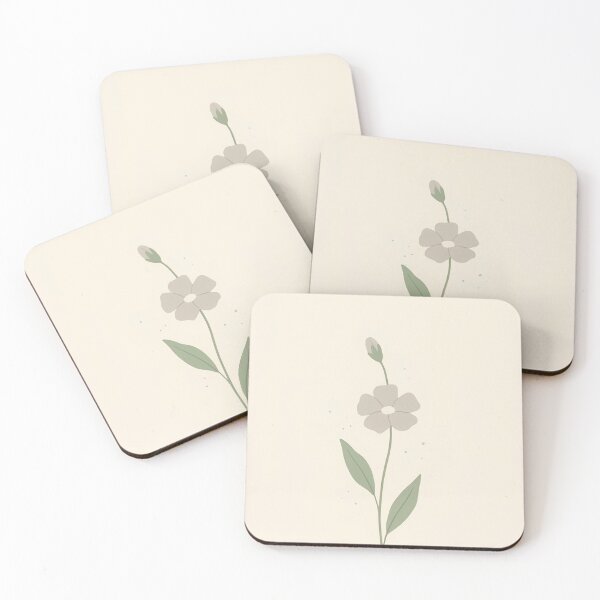 Item preview, Minimalist Botanical Flower Stem Print designed and sold by Whoopau.